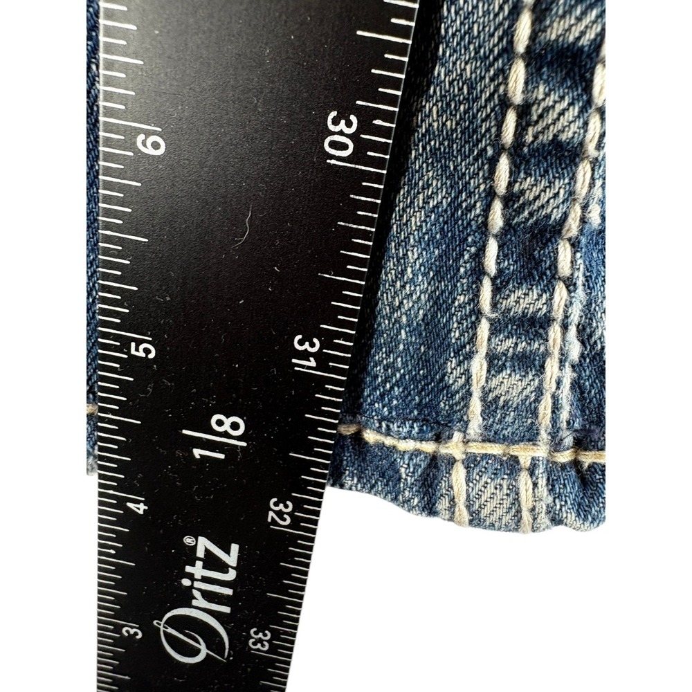 Silver Co. Frances Bootcut Jeans Womens 26x33 Blue Denim Whiskers Medium Wash - Picture 6 of 7